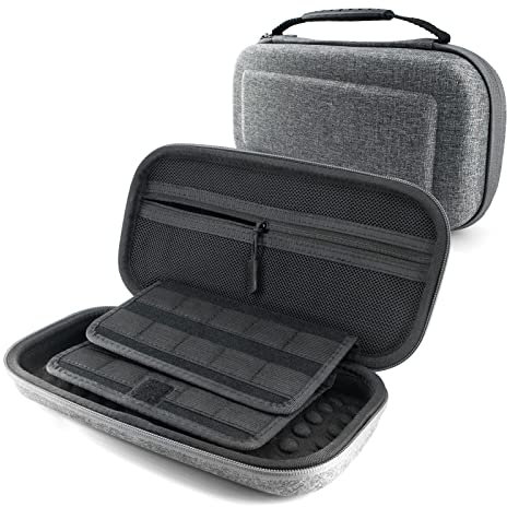 Palumma Étui de transport pour console de jeu Nintendo Switch NS/Switch Oled, étui de cartes de jeu pour console Switch et accessoires de cartes de jeu