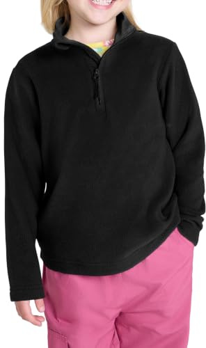 Mountain Warehouse Camber Kids Half-Zip Fleece Jumper Jet Black 2-3y