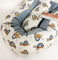 Schlangenmanufaktur® Baby Kuschelschlange Stillkissen Blau mit Schildkröten, Handgemacht in Bayern aus Öko-Tex® Materialien 250cm x 13cm, Kopfschutz für Wickeltisch, Nackenrolle