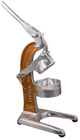 Orange Hand Press Exprimidor Citricos Mexican Juicer Vintage Style Kitchen Countertop Orange and Lemonade Citrus Machine Squeezer Antique Cast Aluminum (Gold)