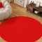 TAPISO Mono Rund Teppich Kurzflor Indoor Outdoor UV-beständig Rot Einfarbig Wohnzimmer Schlafzimmer Kinderzimmer Modern Design ÖKO-TEX 120 x 120 cm