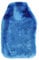 Soft Cosy Faux Fur Fabric Hot Water Bottle Cover only - for 2L (Blue) (Cover ONLY)