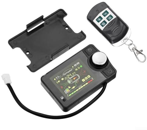 CARMOTTER 12V/24V Auto Diesel Heizung Controller mit Fernbedienung, LCD Schalter Controller, LCD-Autoheizungsregler Für Auto Diesels Luftheizung Parkheizung