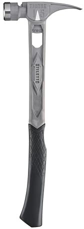 Stiletto TIB15MC 15 oz. Titanium TiBone Hammer Milled Face with Curved Handle