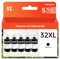 Encre 31 32XL Compatible avec Les Bouteilles d'encre Multipack 31 32XL pour Smart Tank 5105 7005 7006 7305 Smart Tank Plus 315 455 515 (5 Noir)