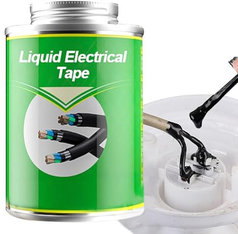 Colle de Ruban Isolant Liquide, 260ml Temperature-Resistant Insulating Glue, Noir Electrical Insulation Tape, Ruban D'étanchéité Électrique Liquide, Pâte de Réparation de Câble de Données Etanche