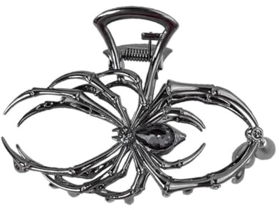 Spider Hair Claws Metal Hair Claw Clips For Women Girls Alloy Punk & Y2K-Style Black/Silver For Thin Hair Accessories Hair