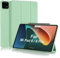 MuyDoux Coque pour Xiaomi Mi Pad 6/6 Pro 11 Pouces 2023, Couvercle Avant Lisse et Étui Arrière Souple Antichoc, Réveil/Veille Automatique, Housse à Trois Volets Mince et Légère -Vert