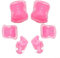 Set di ginocchiere, gomitiere e polsiere per bambini, perfette per sport estremi (rosa)