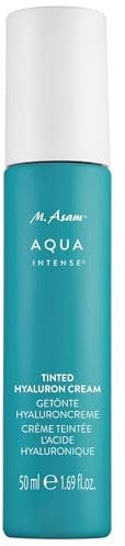 M. Asam AQUA INTENSE Tinted Hyaluron Cream (50ml) – Getönte Tagescreme mit Hyaluron, Kaschiert Rötungen & spendet Feuchtigkeit, Hautton-anpassend, Leichte Deckkraft für alle Hauttypen