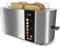 Balter Toaster 4 Scheiben, Touch Bedienung, Langschlitz, Edelstahl, Brötchenaufsatz, LCD Display Langschlitztoaster, Auftaufunktion, Brotzentrierung, TS-34
