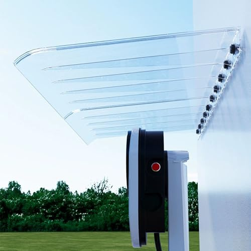 Türvordach Markise, strapazierfähiger UV-Schutz, Sonnenschutz, Polycarbonat, massives Blatt für Vorder-/Hintertür und Fenster (50 x 280 cm)