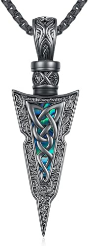 Wikinger Kette Herren 925 Sterling Silber ViKing Halskette Nordischer Mythologie Amulett Anhänger Wikinger Schmuck Frauen Damen