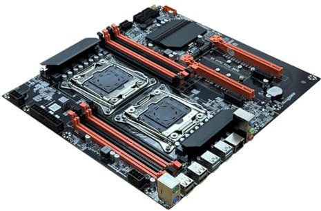 Compatible for MLLSE, X99 Dual CPU LGA 2011-3 Motherboard, Desktop Mainboard for Xeon Processor Assembly Setups