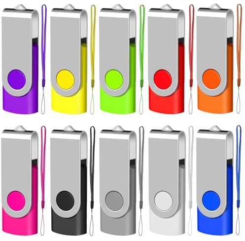 10 stück 512MB USB Stick 2.0 Transmemory Memory Stick, Mehrfarbig