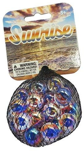 Game Net Set 25 Stück Glas Mega Murmeln Y