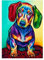 MXJSUA Diamond Painting Erwachsene, Dackel Wursthund Diamant Painting Bilder 30x40cm 5d Diamond-Painting Geeignet Als Geschenk, Zur Entspannung und Als Wanddeko