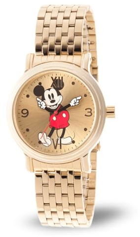 Disney Unisex-Erwachsene Analog Quarz Uhr mit Edelstahl Armband WDS000686