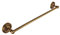 Porte-serviettes mural simple en laiton antique avec sculptures tressées pour salle de bain, style vintage pour serviettes, peignoirs, torchons de vaisselle, dans la salle de bain