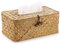 BSTKEY - Porta salviette decorativo in alga naturale, rettangolare, per fazzoletti di carta, colore naturale