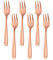 Tuoservo Dessert Forks Stainless Steel 18/10 Cake Forks Set of 10, Pastry Forks 5 Colours Little Tea Forks, Mini Small Forks for Appetizer, Length 13.6 cm(5.35 Inches) (6pcs Rose Gold)