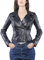 ALBERTO ZACCAGNINI | Giacca artigianale in Vera Pelle donna | Chiodo donna in vera pelle Made in Italy | Giubbotto primaverile | AZ0099 (XS, Nero)