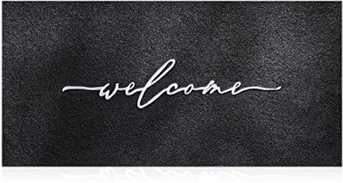 AAZZKANG Große Fußmatte außen innen Willkommen Fußmatte