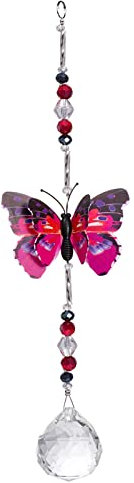 Anhänger Anhänger Innenkugel Außendekoration DIY Kristalldekoration Fensterfarbdekoration & Aufhänger Blumentopf Mit Ständer Schwarz (Multicolor2, One Size)