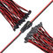 VISSQH 30 Pairs JST SM 2Pin Plug Male to Female EL Câble Adaptateur Connecteur de Câble, JST SM JST Connector 2 Pin Adaptateur de Connecteur Mâle et Femelle avec Câble de Électrique de 100 mm