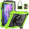 SEYMAC Funda para Lenovo Tab M10 3rd Gen de 10,1 2022 (TB-328FUTB-328XU), con Protector de Pantalla, Soporte Giratorio 360°, Hombro, Verde