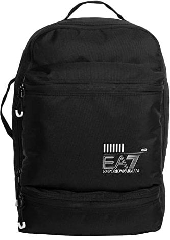 Emporio Armani EA7 herren Rucksack black - white logo