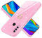 Yichxu Cover per Huawei P30 Lite Custodia Glitter TPU Silicone Brillantini ​Motivo Cuore Sottile Morbid Antiurto Paraurti Protettiva Case Huawei P30 Lite, Rosa