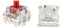 GUYEKS Gateron KS-9 Pro 3.0 - Interruptor lineal de 3 pines prelubricado rojo compatible con interruptores de teclado mecánico MX (36 piezas, Pro Red 3.0 3 pines)