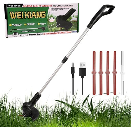 Decespugliatori senza fili, tosaerba portatile senza fili, tagliabordi, batteria al litio 5 V/2000 mAh per tagliare prato giardino e terreni agricoli