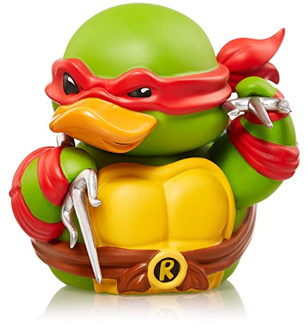 TUBBZ Box-Ausgabe Raphael Sammler-Vinyl-Gummiente Figur - Offizielles Teenage Mutant Ninja Turtles Merchandise - Aktion Fernsehen, Filme & Videospiele