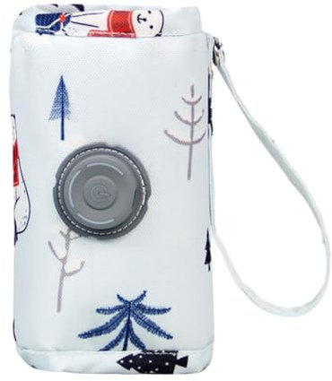 Elegante y práctica funda para calentar botellas, práctica y versátil, bolsa térmica ajustable para padres ocupados, calentador de botellas de viaje