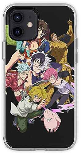 CRSMINE Personalized Seven Phone Case Deadly Compatible with iPhone 17 15 16 Sins 14 12 13 11 Pro Max Plus XR X Xs Max Anime Anti-Scratch Shock-Resistant Soft Protective TPU Case