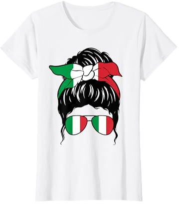 Drapeau Italien Italien Fille Italienne Ragazza Italiana T-Shirt