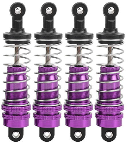 Shock Absorber Damper, 4Pcs 78mm RC Damper Suspension Shock Struts Dampers | RC Car Metal Shock Absorber Replacement Parts Accessories for 144001 1/14 RC Car (Purple)