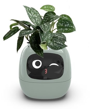 Pot de planté intelligent - Pot de planté intelligent, jardinière Ai, robot de plantation intelligent pour animaux de compagnie | Jardinière robotique à expressions multiples, jardinière robotique ado