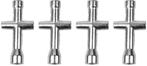 Ieron 4 Pcs Cross Wrench Sleeve Mini Spanner Metal Hexagon Socket Wheel Spanner M2 M2.5 M3 M4 Screw Nut Wrenches Maintenance Tool For RC Model Car Truck Buggy