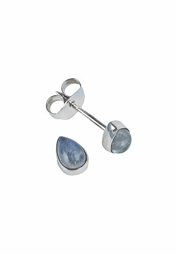 925 Silber Damen Ohrstecker | echtes Silber, verschiedene echte Steine zur Auswahl, handarbeit aus Indien, im Geschenkbeutel