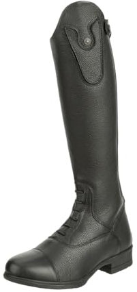 Suedwind© - Stivali invernali da equitazione Nova Fun Convertible Winter, in pelle bovina, con glitter, intercambiabili, per bambini e ragazzi, Black Milled, 36 EU