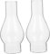 Uonlytech 2Stücke Transparentes Petroleumlampenschirm Retro Öl Lampe Ersatzglas Winddicht für DIY Kerosinlampen Hochwertiges Lampenglas für Zuhause und Hotel