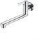 Robinet d'évier de cuisine froide à fixation murale, robinet d'eau froide rotatif à poignée unique, pour intérieur et extérieur (20 cm)