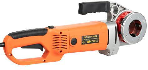 Rohrschneider Gewindeschneidkluppe Gewindeschneider Set Rohrgewinde Schneidkluppe Rohrgewindeschneider Kit Elektrische Elektrischer RohreinfäDler Tragbare Mit KohlebüRstenabdeckung 1800W 220V