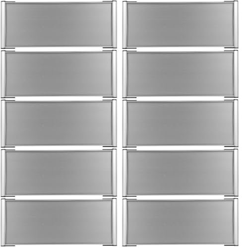 Tofficu 10 Piezas Signo De Departamento En Letreros Abiertos Para Negocios Póster Placa De Nombre De La Oficina Placa De Identificación Para Puertas El Aleación De Aluminio Silver