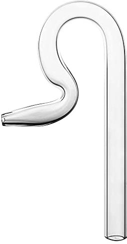 ZwaitL Glasabflussrohr erzeugt starken Wasserstrom, geeignet für Aquarium, Poolfische, für Pflanzen und T