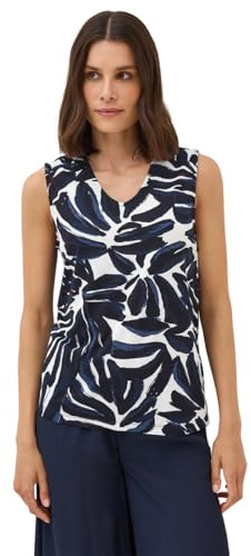 CECIL Damen 3227061 Top mit Smok Details, urban Dark Blue, Small
