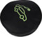 Gadpiparty Round Cable Storage Bag Portable Handheld Charger Organizer Polyester Pouch for Car Accessories Durable Zippered Design for Tidy Charging Cable Storage Black